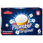 Plombir Eiscreme mit Vanillegeschmack (6 x 120 ml)